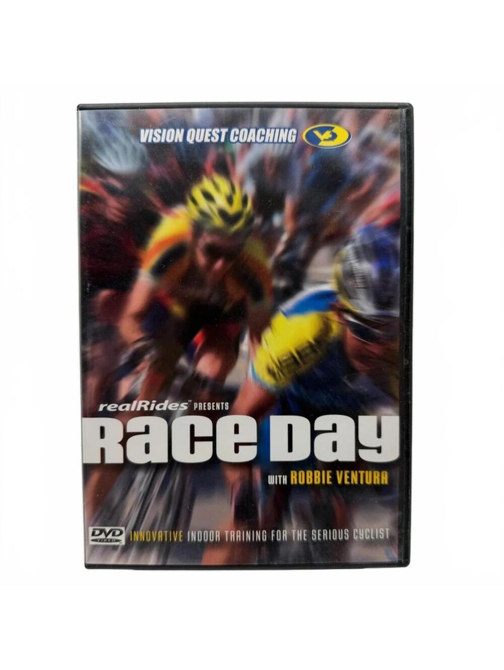 Real Rides Race Day With Robbie Ventura DVD Indoor Cycling Training Bike Race